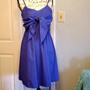 easel Bowtie Front Sundress Purple Sz Med NWT